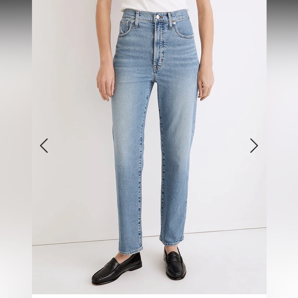 Madewell The Perfect Vintage Straight Jean in Montville Wash Sz 26 ND521
